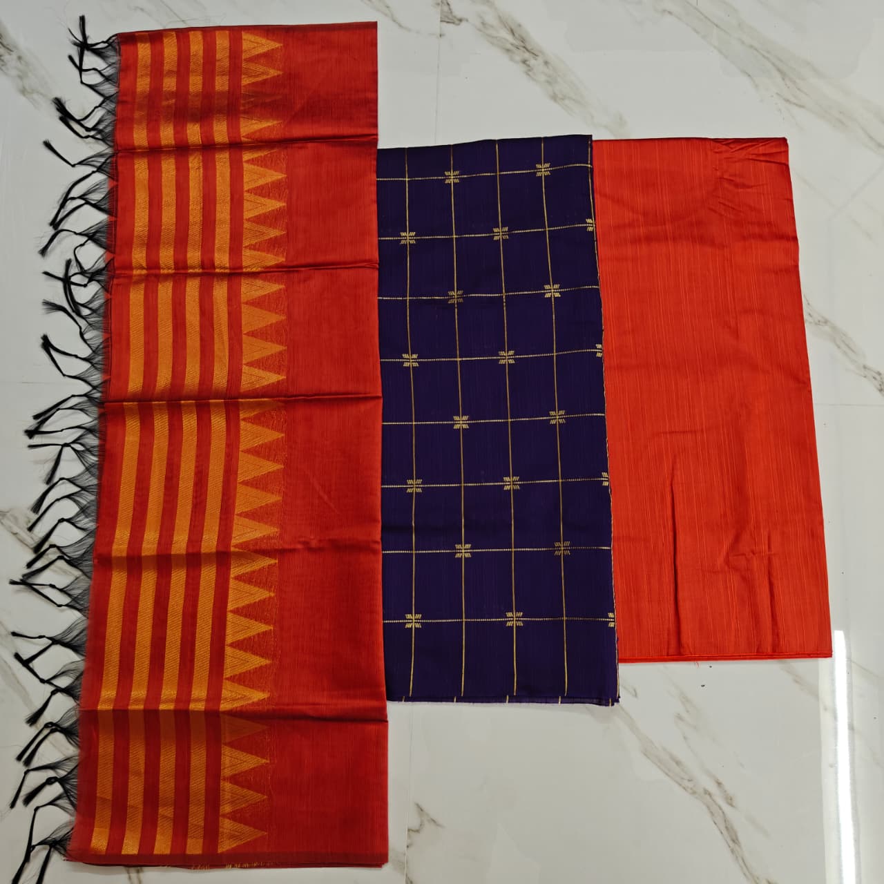 Raw silk chudi material