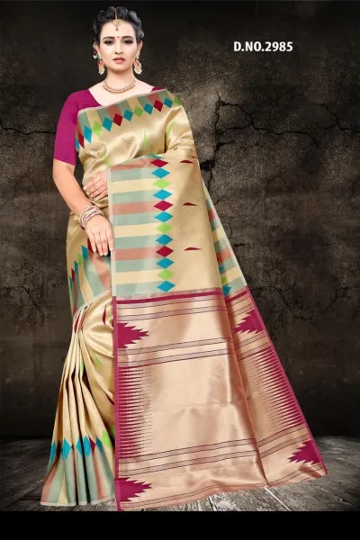 MADHAVI MAHAL  BRIDAL RAPIER FANCY SAREE