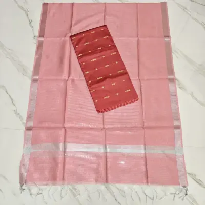 RAW SILK TOP & KANAGAMBARAM BANARASI DUPATTA